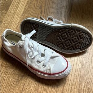 Converse White and Red Chuck Taylor Sneakers